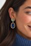 Azure blue women's earrings - 4