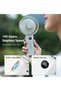 KALAMAN Handheld Fan [1-100 Speed], 3600mAh Portable Rechargeable Fan with LED Display, Powerful Motor, Summer Essentials for Travel, Beach, Vacation, Makeup, Concerts, Cruise (Ice Green) - 3