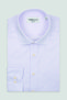 Bb Club Lima Poplin 100% Cotton Regular Fit Purple Classic Collar Men's Striped Shirt - 2