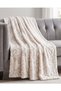 Beige Floral Jacquard Blanket 150 × 200 cm - 2