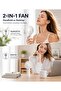 KALAMAN Handheld Fan [1-100 Speed], 3600mAh Portable Rechargeable Fan with LED Display, Powerful Motor, Summer Essentials for Travel, Beach, Vacation, Makeup, Concerts, Cruise (White) - 8