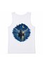 Moonlit Voyage Lantern & Lake Graphic Tank Top