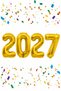 New Year's Balloon 100 cm Gold Gold Yellow Large Size Foil Number Balloon Set New Year Decorative Ornaments - 2
