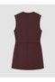 Two Mt Shop Quality Lcw Modest Burgundy Polyviscon Plain Women's Classic Vest - 6