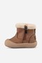 Girl's Brown Winter Boots with Fur and Floral Detail, Casual Shoes - 3