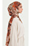 Siena Viscose Shawl - Orange / Cream - 3