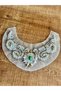 Stone Bead Embellished Collar Applique 23X8 cm - 7