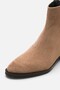 Noen Mink Suede Women's Short Heel Boots with Back Zipper A012-K180 - 5