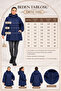 Comfortable and Warm Performance Plus Size Quilted Coat Black - 2
