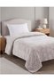 Grey Embossed Jacquard Blanket 150 × 200 cm