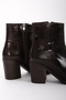 Snapd Women's Buckle Detailed Side Zipper Heeled Boots B4758 - 4