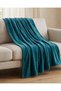 Teal Flannel Blanket (220 x 200 cm) - 6