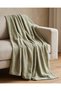 Green Chenille Throw With Lurex
