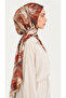 Siena Viscose Shawl - Cream / Tile - 3