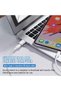 قارئ بطاقات USB C Micro SD مع سلسلة مفاتيح، قارئ بطاقات ذاكرة من النوع C إلى Micro SD SDHC SDXC TF مع قابس أمريكي - 5