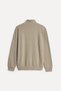 Men's Beige Color Stand Collar Sweatshirt - 2