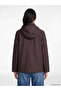 Alita City Lcw Everyday Women's Plum Hooded Raincoat with a Difference - 5