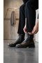 1705 black genuine leather women's boots - 4