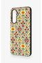 Samsung A26 Compatible Tile Tulip Patterned Silicone Case - 4