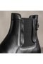 1705 black genuine leather women's boots - 3