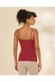 Women Red Plain Strappy Vest - 3