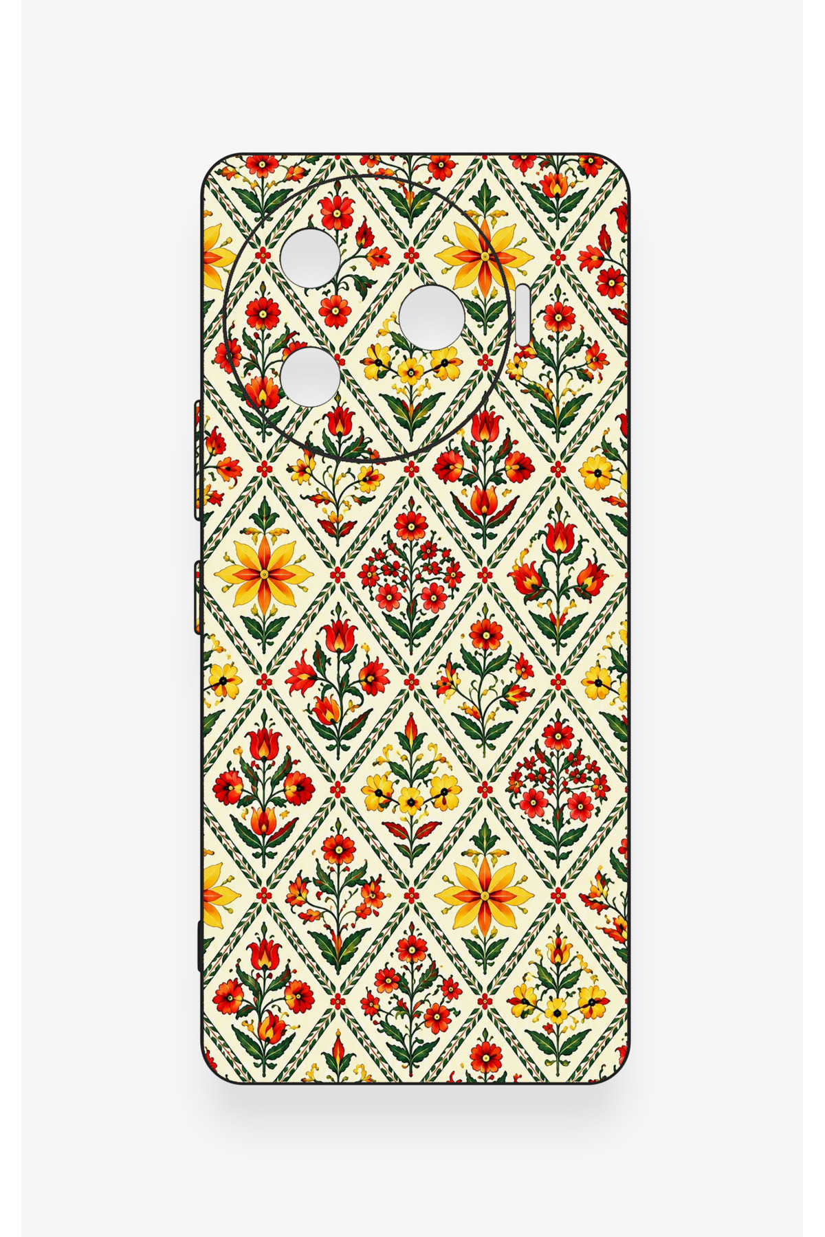 Tecno Camon 30 Pro 5g Compatible Tile Tulip Patterned Silicone Case - 2