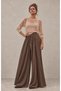 Women's Elastic Waist Wide Leg Draped Trousers Mta024 - 4