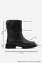 Alden Black Genuine Leather Women's Boots with Back Zipper - 5