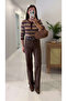 Ruvenna Milk Coffee Belted Straight Jeans - 3