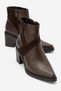 Jessica Brown Suede Genuine Leather Women's Thick Heeled Boots