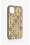 iPhone 11 Compatible Tile Tulip Patterned Silicone Case - 3