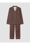 Bear Patterned Women's Pajama Set (W6) - 5