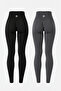 2-Pack Briza Seamless Scrunch High Waist Sports Leggings - 2