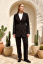 Buttoned Front Jacket with Belt Detail 510159 Black - 2