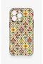 iPhone 13 Pro Max Compatible Tile Tulip Pattern Silicone Case - 2