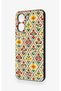 Vivo Y16 Compatible Tile Tulip Patterned Silicone Case - 4