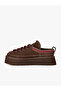 Women's Suede Outer Surface with Wool Inside, Ankle Embroidery Patterned Platform Eva Sole Dark Brown Boots & Booties - 5