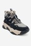 Clara Navy Blue Suede Women's Sports Boots with Zipper and Laces - 6