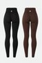 2-Pack Briza Seamless Scrunch High Waist Sports Leggings - 2