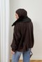 Suede Fur Coat 12-70212 - 7