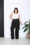 Women's Lycra Pants with Elastic Waist and Plus Size - 5