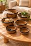 7-Piece White Detailed Wicker Basket Set – Decorative Organizer - 4