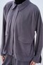 Women's Adjustable Waist Double Pocket Hidden Zipper Suit Gray - 5