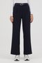 High Waist Pleated Palazzo Pants with Belt and Elastic Fabric - 5