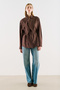 Shirt with Fular Collar Brown - 6