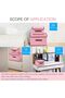 2 Pack Fabric Stroage Box with Lids, Folding Fabric Storage Boxes, Foldable Storage Bin Collapsible - 5