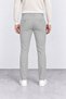 Men's Light Gray Slim Fit Lycra Side Pocket Dobby Casual Trousers - 6