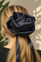 13 cm Season's Trend Large Satin Rose Hair Clip – Stylish Hair Accessory with Long Ribbon - 4