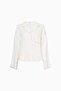 Crinkle Cropped Textured Pajama Shirt - 3