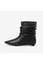 Women's Rubber Sole Pointed Toe Genuine Leather Boots 4384 - 2